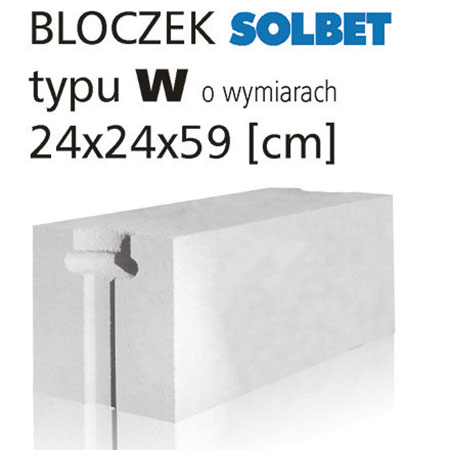 BLOCZEK SOLBET 24x24x59 KL.500